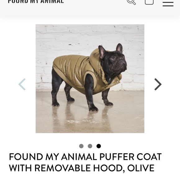 DOG olive puffer jacket with removable hood. XL NWT - Picture 3 of 7